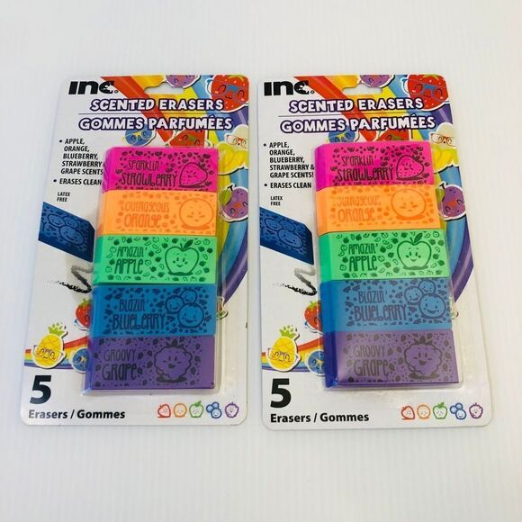 Other - Colorful Scented Erasers Pack of 2